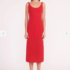 Red Sleeveless Knit Dress